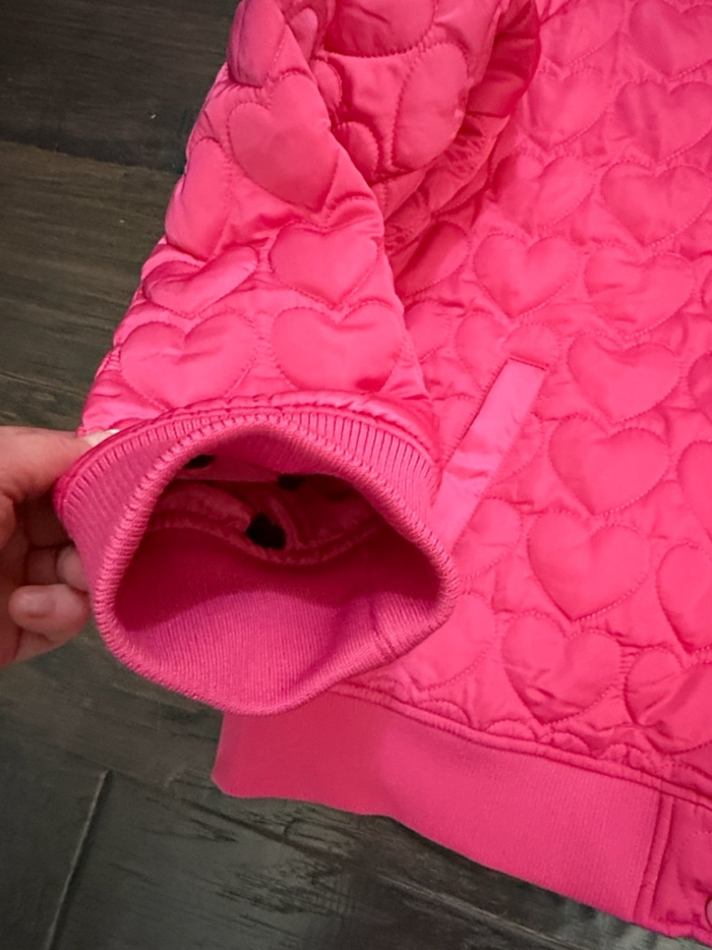 Beach Riot Jacket Hot Pink Quilted Heart Bomber - Picture 9 of 14